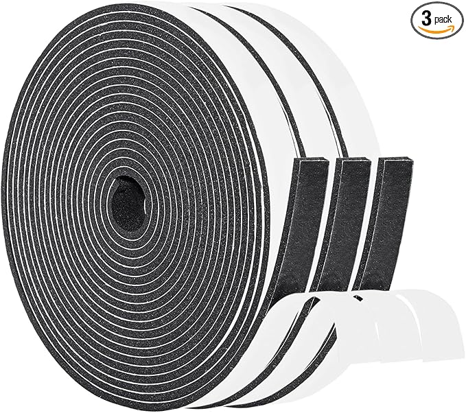 Yotache Adhesive Foam Tape 1/2" x1/8", Total 50 Feet Long | Insulation by yotache