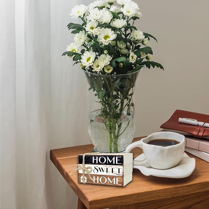 Mini Decorative Books For Home Decor, Small Wood Book Stack For Table Decor - Image 5