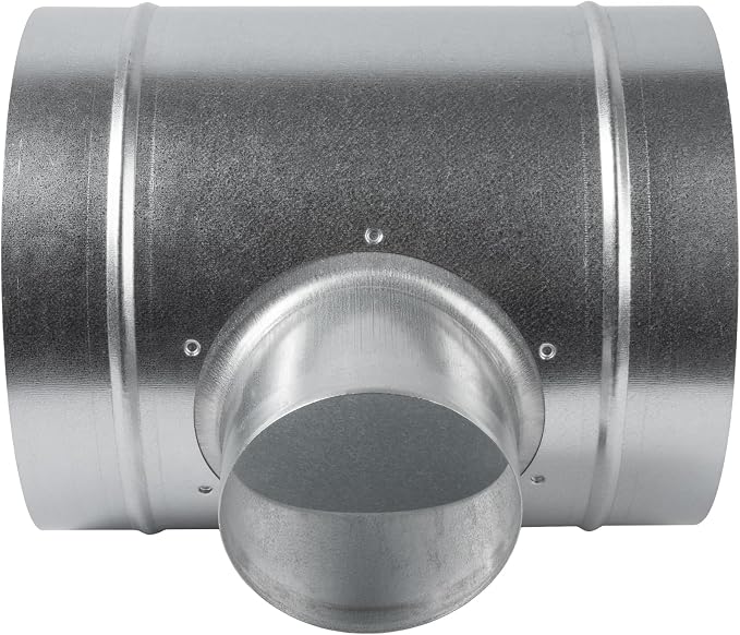 8" Inch to 4" Inch Branch T-Shape Ducting Splitter - Image 4