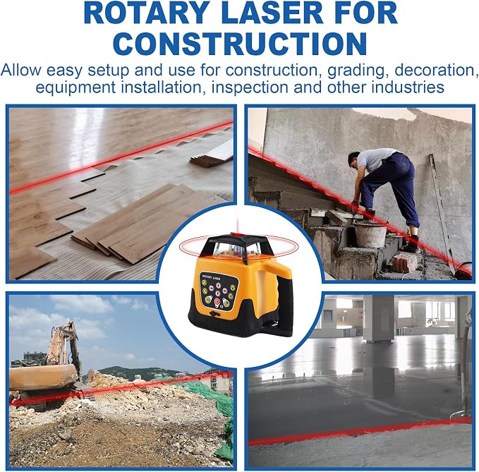 IP54 Red Beam 360° Rotary Laser Level - Image 6