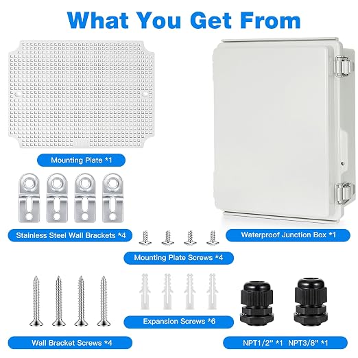 Junction Box Outdoor Waterproof Electrical Boxes IP67 Plastic Enclosure | - Image 5
