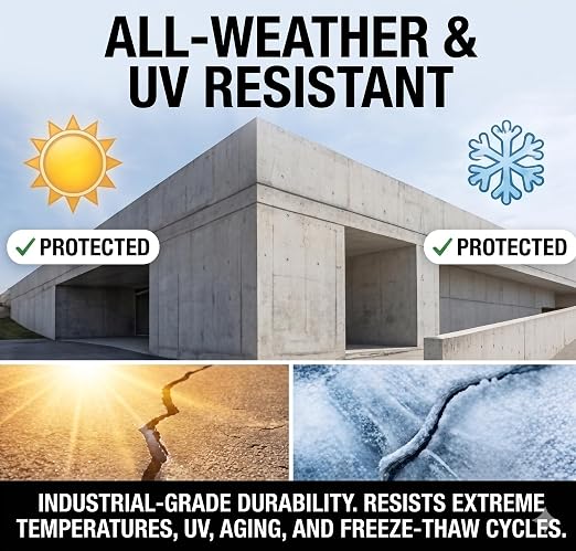 Self-Leveling Waterproof Concrete Crack Filler sealant 2-Pack, High Elasticity - Image 5