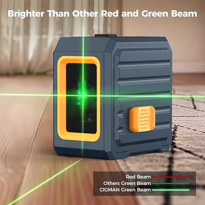 Laser Level with Tripod, 100Ft Self-Leveling Line Laser with 4 Brightness | - Image 6