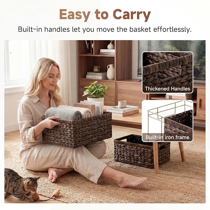 StorageWorks Large Wicker Baskets - Image 4