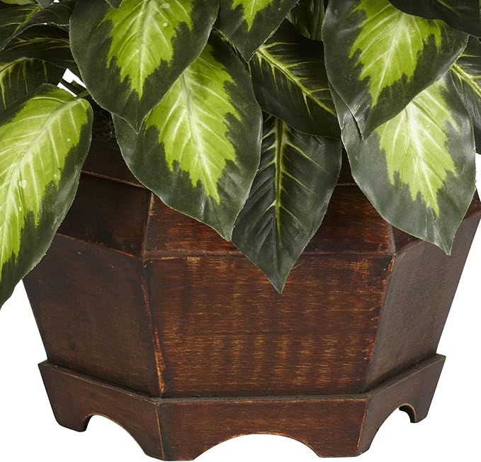Nearly Natural 24 in Artificial Golden Dieffenbachia Plant - Image 6