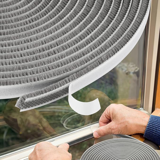 66 Ft Weather Stripping Door Seal, Self-Adhesive Door Insulation Strip | by ZHIYULE