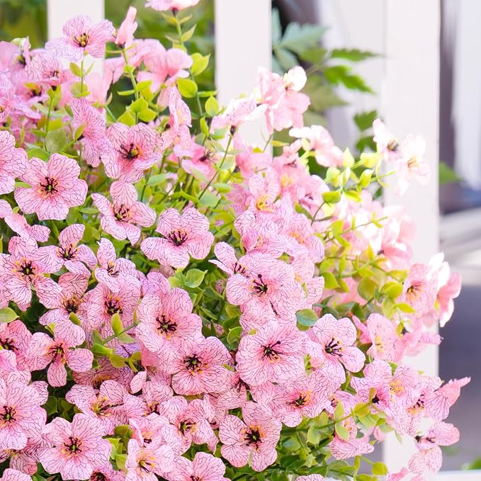 Artificial Faux Flowers Plants for Outdoors Spring Summer Decoration, 12 - Image 3