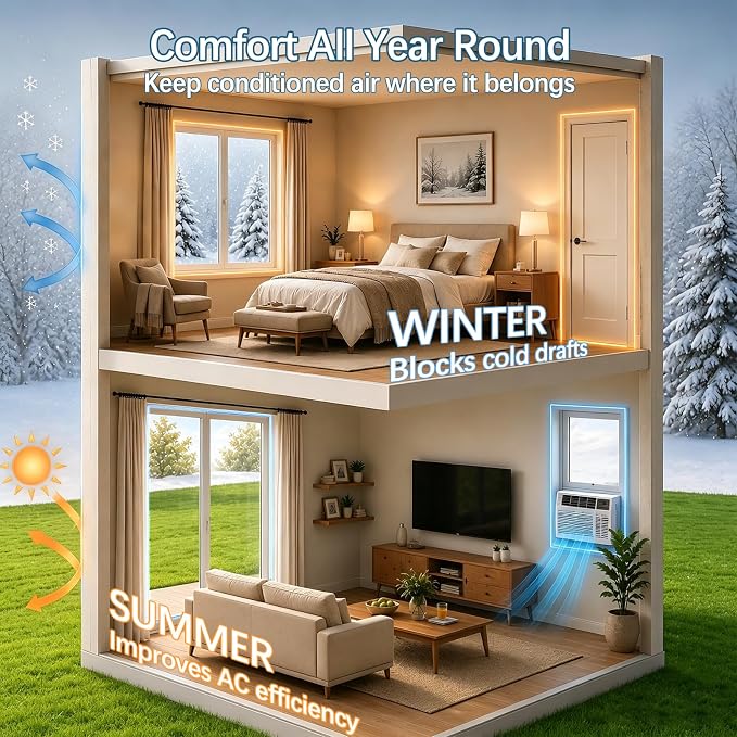 V-Shaped Weather Stripping for Doors and Windows, Large Gap Door Seal Strip | - Image 4