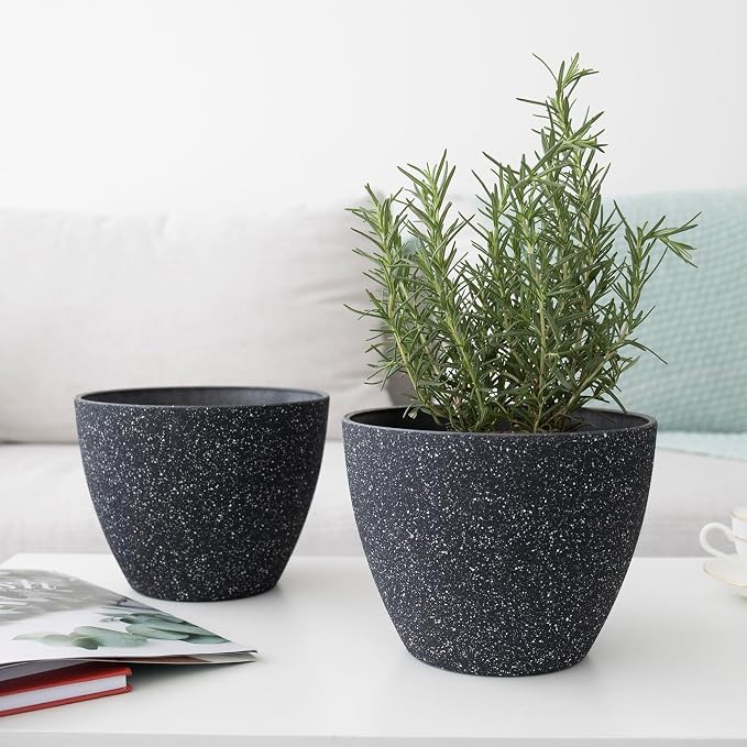 LA JOLIE MUSE Planter Pots, Indoor Outdoor Flower Pot, 7.5 Inch, Balcony and - Image 3
