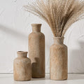 Ceramic Rustic Farmhouse Vase Set of 3, Terracotta Vases by LUKA