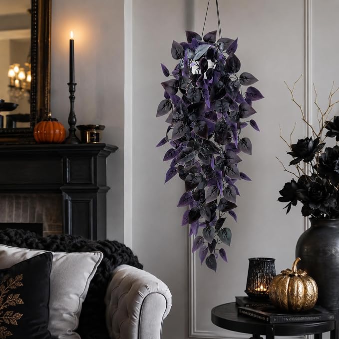 Der Rose 4 Pcs Fake Hanging Plants - Image 7