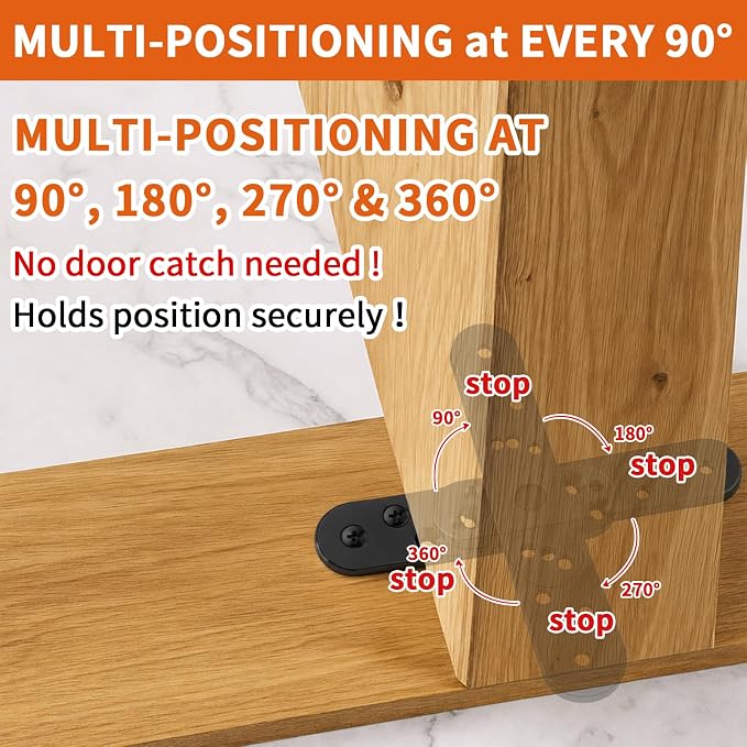 Heavy Duty Pivot Hinge Hold Open Hidden Door Hinge - Image 3
