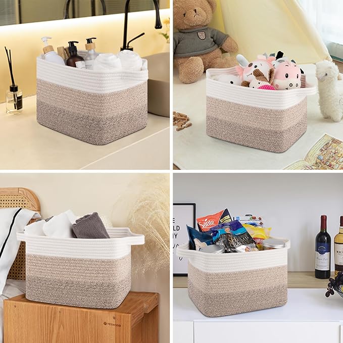 OIASKET Storage Basket for Organizing, Woven Baskets for Storage, Rectangle - Image 6