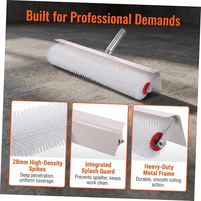 Inch Spiked Roller for Self Leveling Concrete Floor Compound - Image 3
