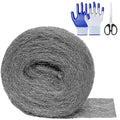 Steel Wool Mice Control, #4 Coarse Steel Wool 65Ft, Mouse Hole Filler DIY Kit by Lipulacer