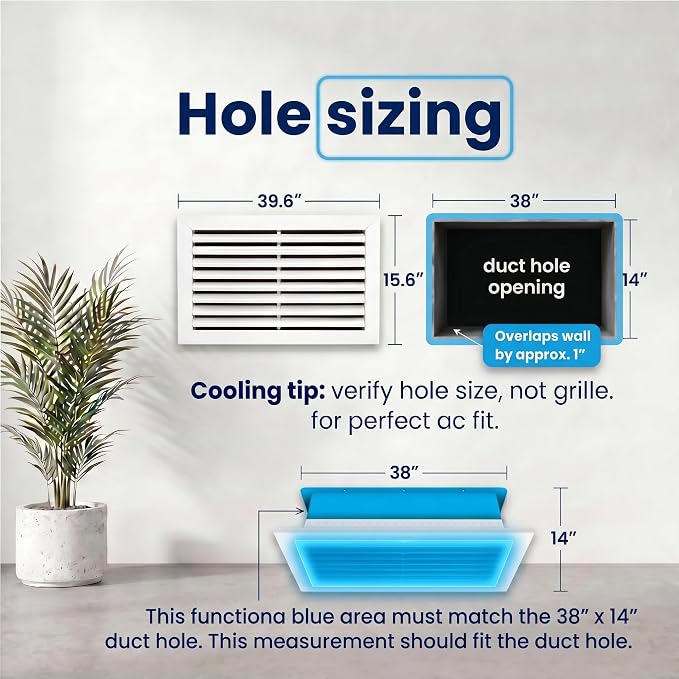 38x14 Aluminum Wall Ceiling Air Return Vent Cover HVAC Rustproof Grille - Image 3