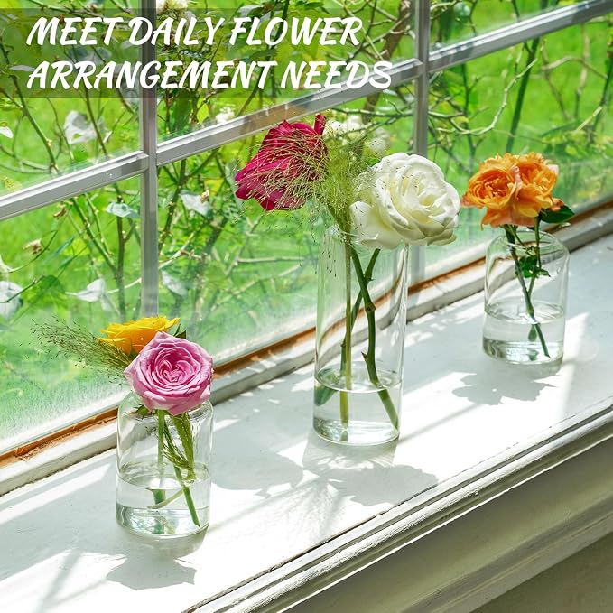 Glass Bud Vases Set of 24 - Image 4