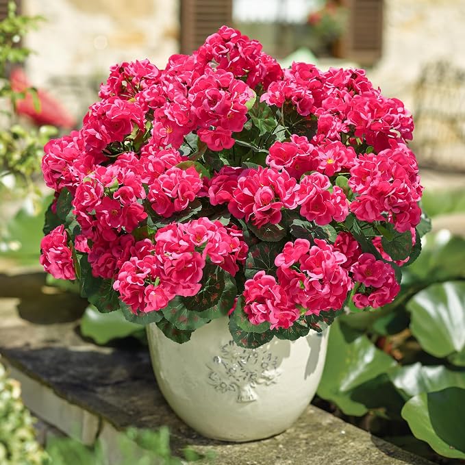 Artificial Geranium Fake Flowers - Image 8