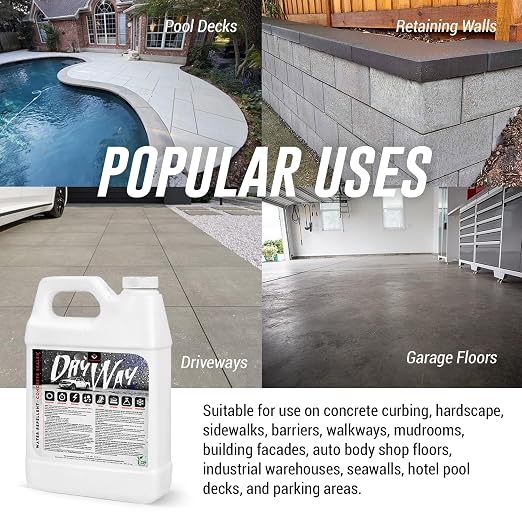 DryWay Silane Siloxane Penetrating Concrete Driveway Sealer, Natural Finish | - Image 8