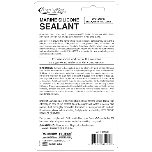 STAR BRITE Marine Silicone Sealant White - Image 3