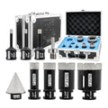 Diamond Core Drill Bits Set 9-Pack, DT-DIATOOL Diamond Tile Hole Saw Kit by DT-DIATOOL