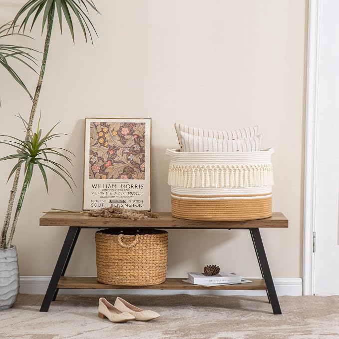 KAKAMAY Large Blanket Basket - Image 6