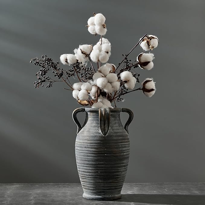 Emotionally Grounded Vase, Vaseking Large Ceramic Rustic Vase by Vaseking