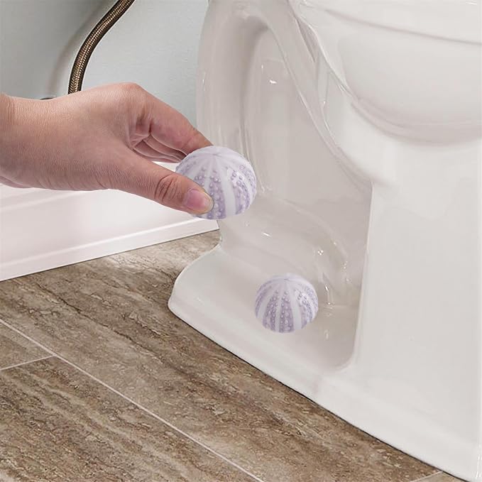 WANSHUNLMI Ceramic Purple Sea Urchin Toilet Floor Bolt Caps, Universal Fit and - Image 4