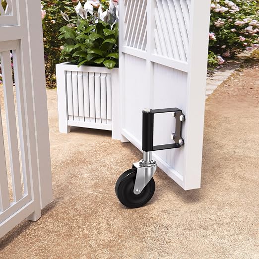 Ronlap Gate Caster Wheels for Wooden Gate, 220 Lbs, Upgraded 4 Inches | Heavy - Image 6