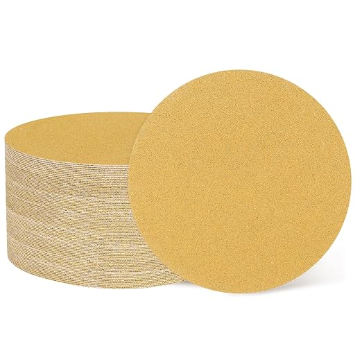 HARFINGTON 50 Pcs 2 Inch Sanding Discs 150 Grit Yellow Aluminum Oxide | Hook by HARFINGTON