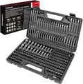 208-Pc Master Screwdriver Bit Set | Clutch, S2 Steel, 1/4" Hex Shank Bits by TOMMARS