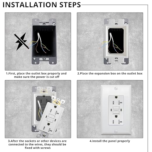 2-Gang Nonmetallic Outlet Box Extender, ETL Listed, 12 Pack | ETL Listed - Image 4
