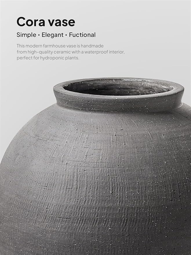 Black Ceramic Vase - Image 5