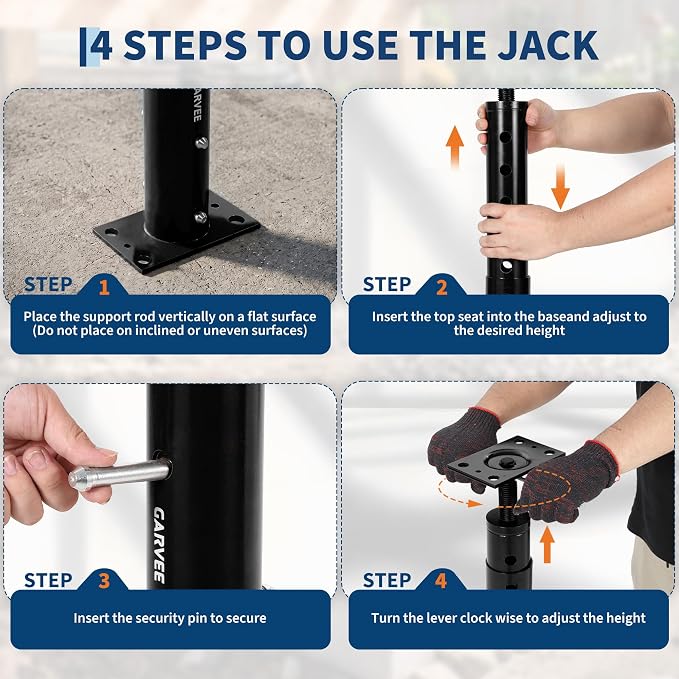 19"-36"Jack Post Adjustable House Jacks - Image 6