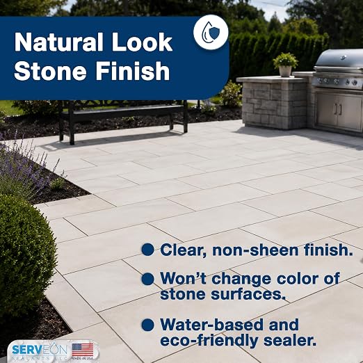 Limestone Sealer 1 Gal | Water-based Penetrating Stone Sealer, Outdoor Indoor - Image 2
