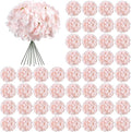 Auihiay 64Pcs Pink Hydrangea Artificial Flowers Bulk, Silk Hydrangeas | by Auihiay