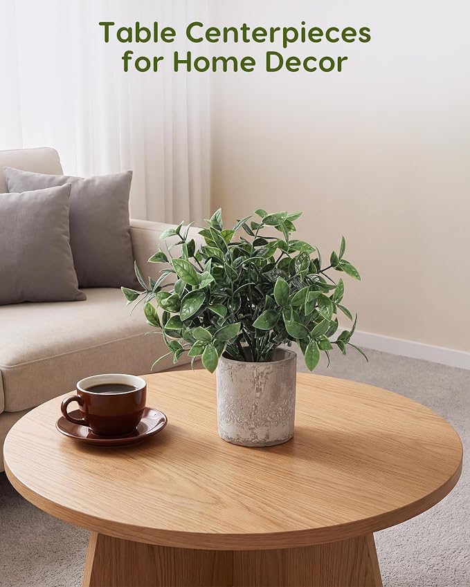 Velener 2 Pcs Small Fake Plants Eucalyptus, Artificial Plants Indoor - Image 5