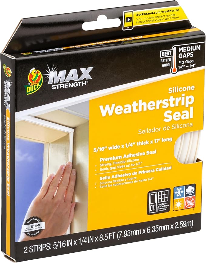 Duck Brand Max Strength Silicone Weatherstrip Seal - Image 2
