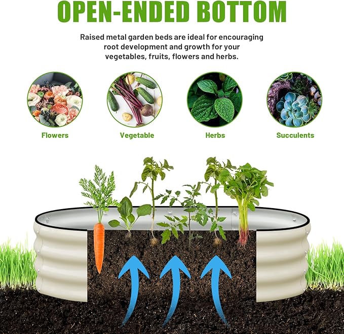 Galvanized Raised Garden Bed Outdoor - Image 8