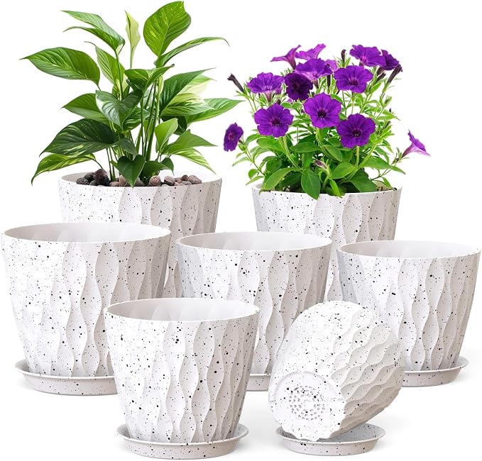 Meowell 7/6.5/6/5.5/5/4.5/4 inch Plant Pots by Meowell