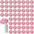 AVIVIHO 65pcs Fake Flowers Dusty Pink Hydrangea Artificial Flowers Bulk Silk by Aviviho