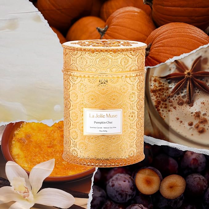 LA JOLIE MUSE Pumpkin Chai Scented Candles - Image 2