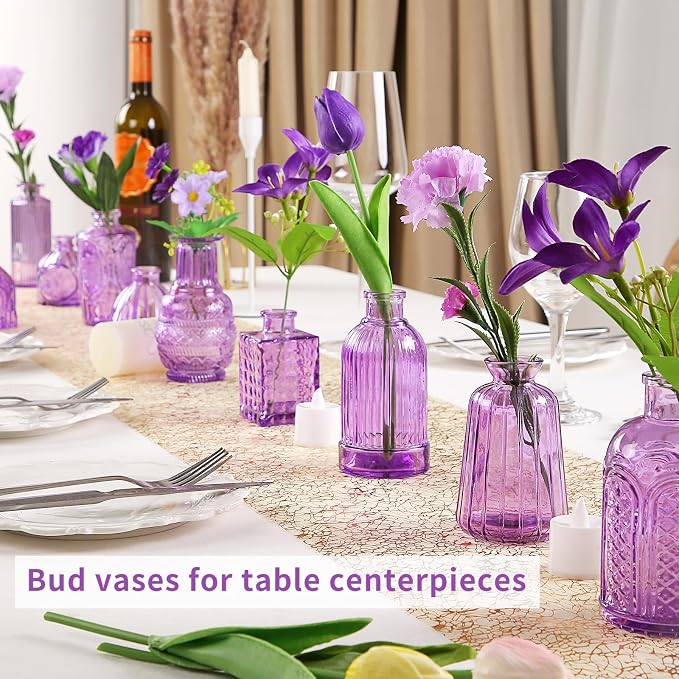 Glass Bud Vases in Bulk Set of 30 Pcs, Small Glass Vases - Image 3