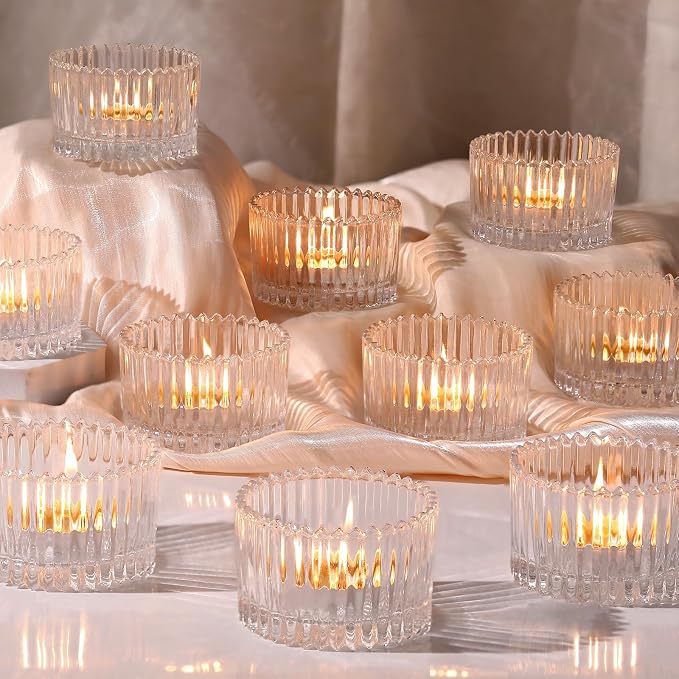 HAVITI 24 Pcs Large Tea Light Holders, Votive Candle Holders by LOVELIGHTLOVELIFE