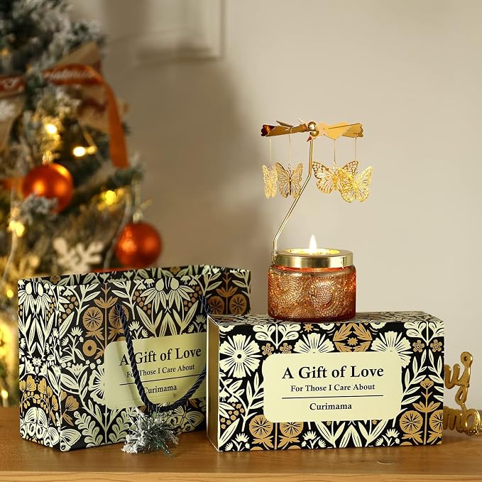 Curimama Rotating Butterfly Scented Candle Gift - Image 4
