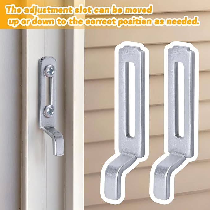 6Pcs A 148 Steel Sliding Screen Door Latch Strike, Screen Door Strike Plate | - Image 5