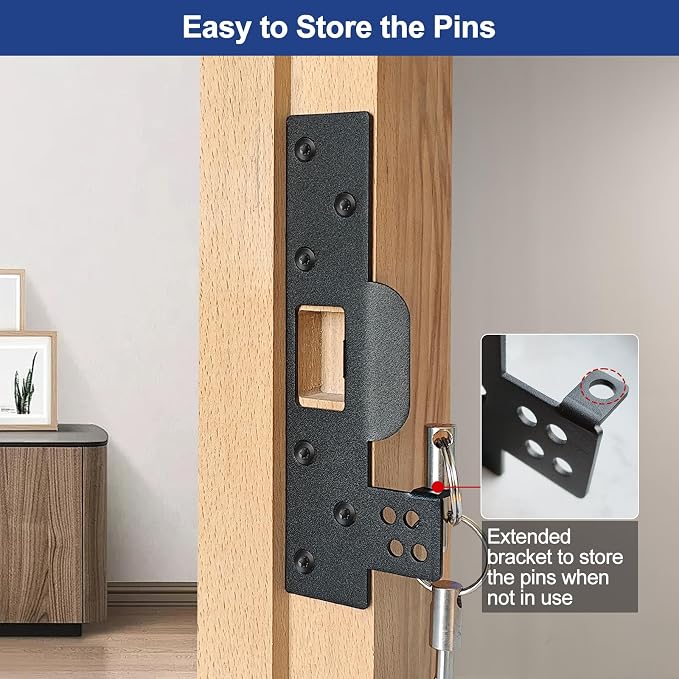 Door Strike Plate with Barricade Pins, Heavy Duty | Forced Entry Resistance - Image 5