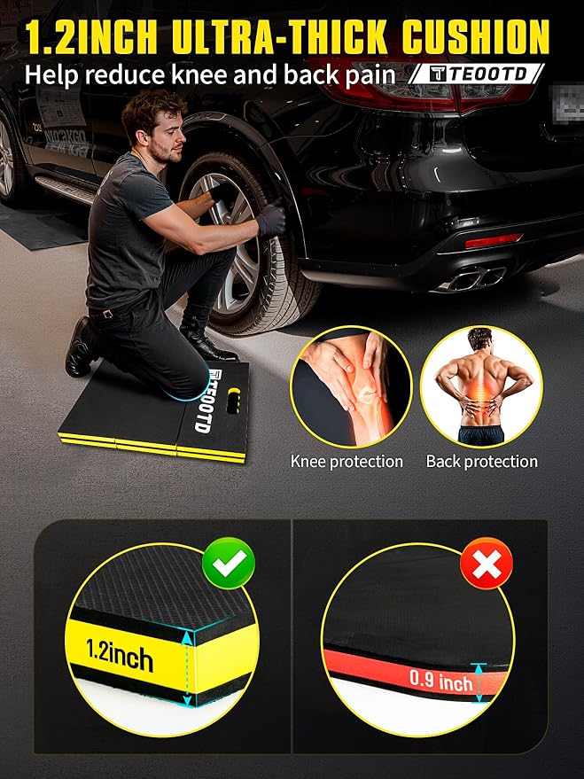 1.2" Extra Thick Foldable Mechanic Kneeling Pad - Image 2