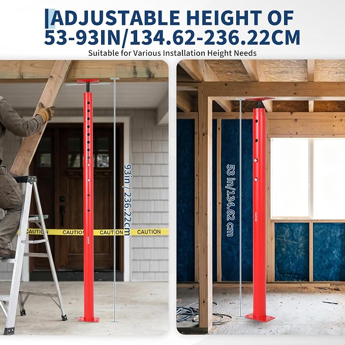 53"-93"Jack Post Adjustable House Jacks - Image 3