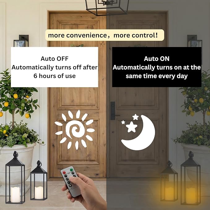 Perfnique Decorative Lanterns for Indoor & Outdoor, Farmhouse Modern Decor for - Image 5